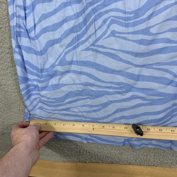 Spiritual Gangster Women’s XL Animal Print Crepe Maxi Slip Dress Light Blue NWT - Picture 7 of 13